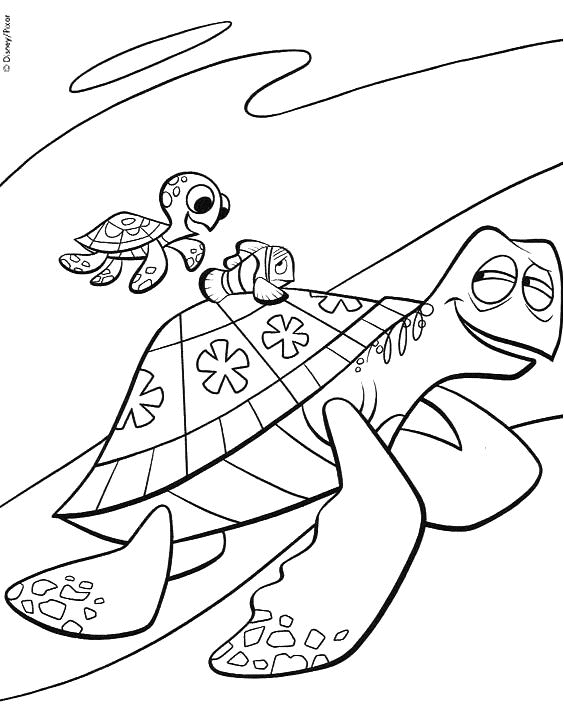 coloriage à dessiner d'une tortue de mer