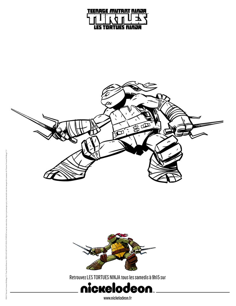 coloriage tortues ninja imprimer