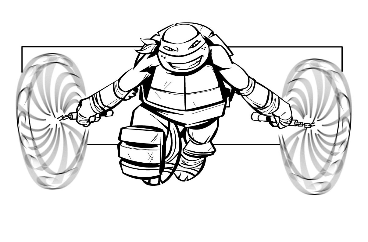 jeux de dessin ƒ colorier tortues ninja