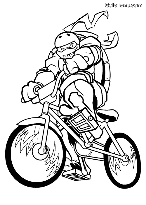 coloriage a imprimer de tortues ninja