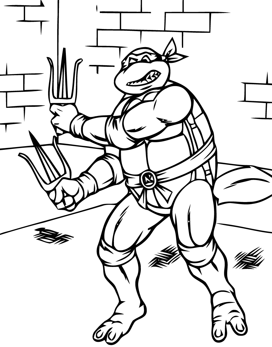 coloriage tortue ninja gratuit