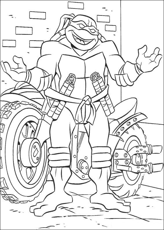 coloriage à imprimer tortues ninja