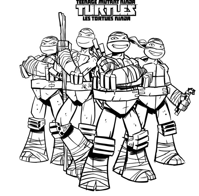 coloriage tortues ninja