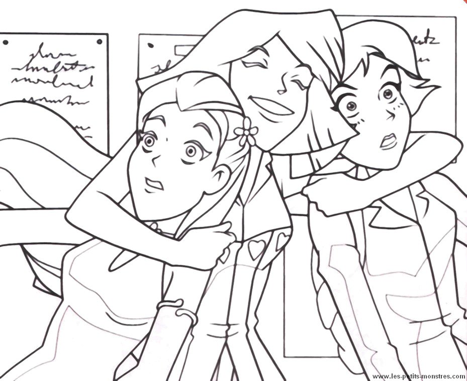 coloriage totally spies 12199