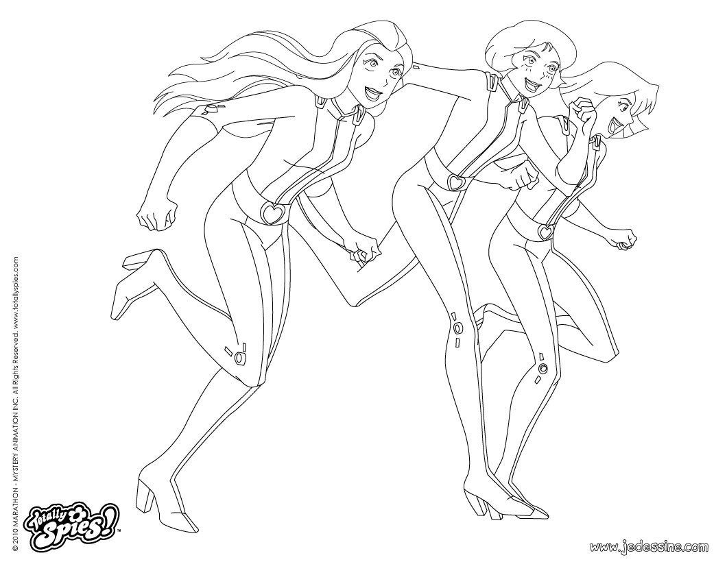 41 Dessins De Coloriage Totally Spies à Imprimer