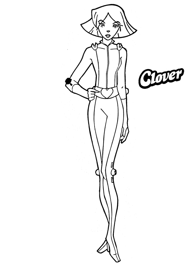 40 dessins de coloriage Totally Spies à imprimer coloriage totally spies