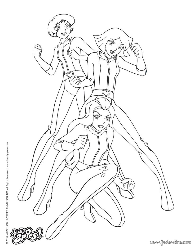 coloriage totally spies