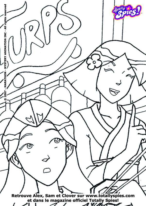 totally spies en coloriage