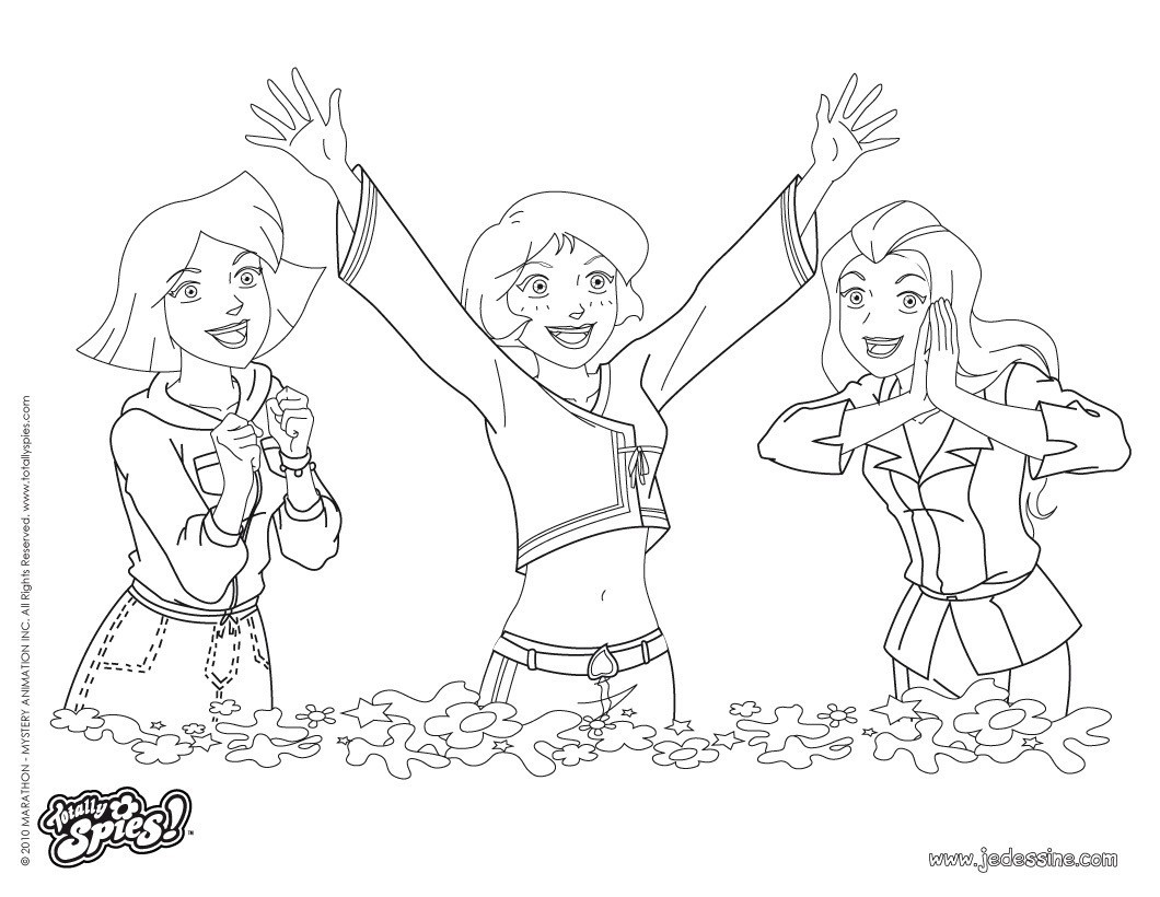 coloriage totally spies