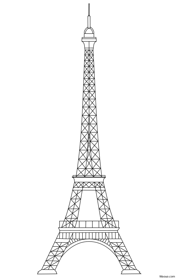 dessin tour eiffel delaunay