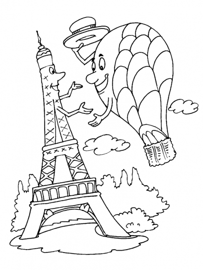 coloriage tour eiffel gratuit