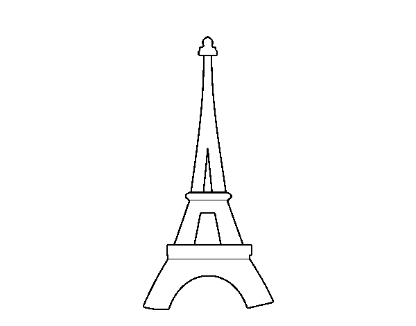 dessin tour eiffel noir et blanc