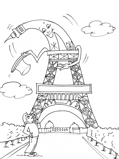 dessin la tour eiffel