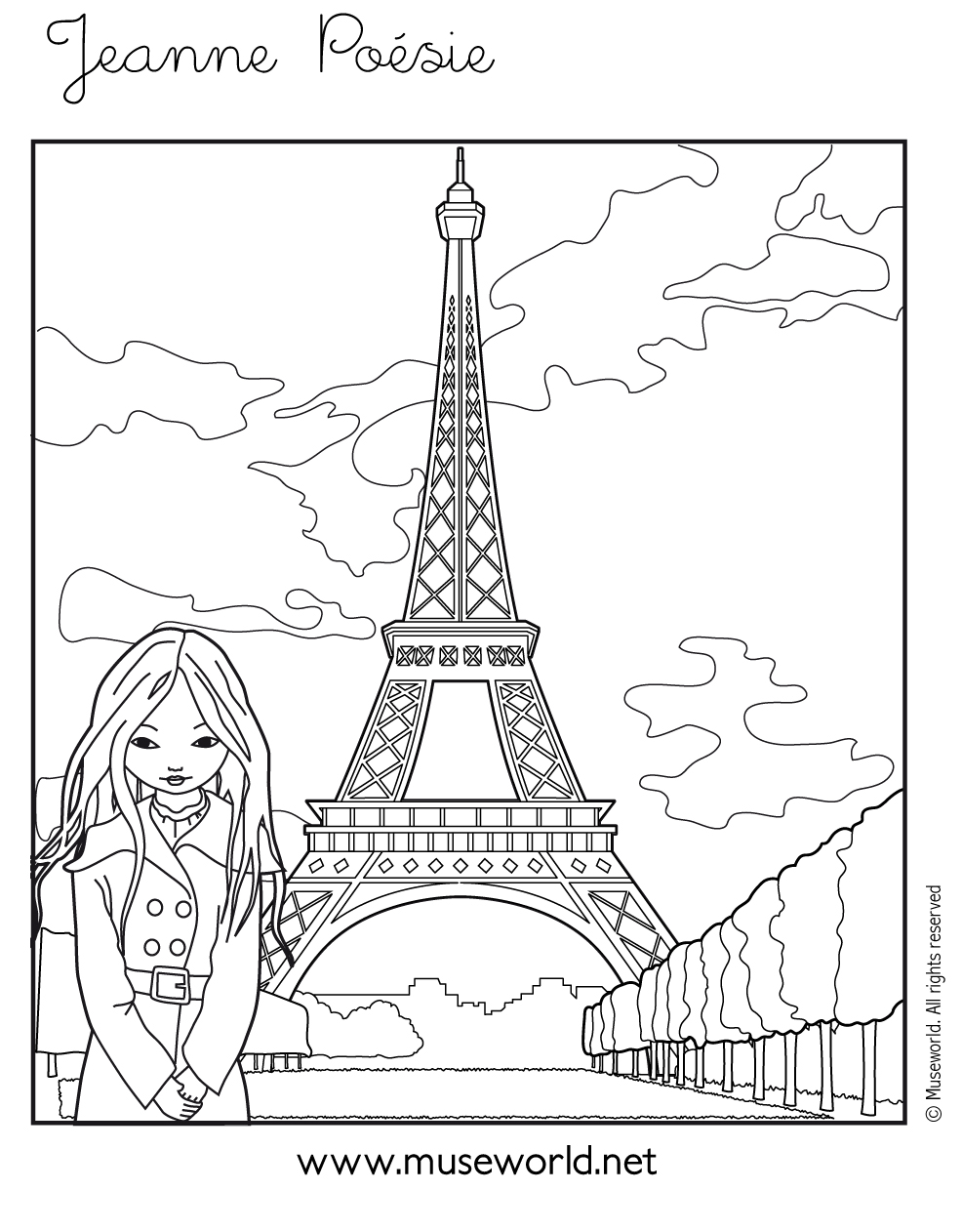 Coloriage Magique Tour Eiffel