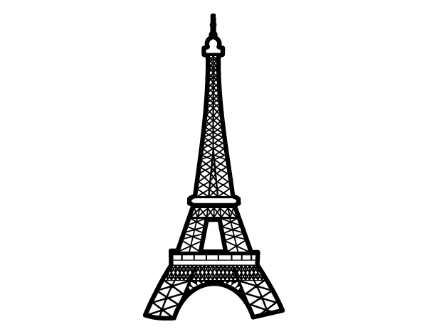 coloriage  dessiner tour eiffel maternelle