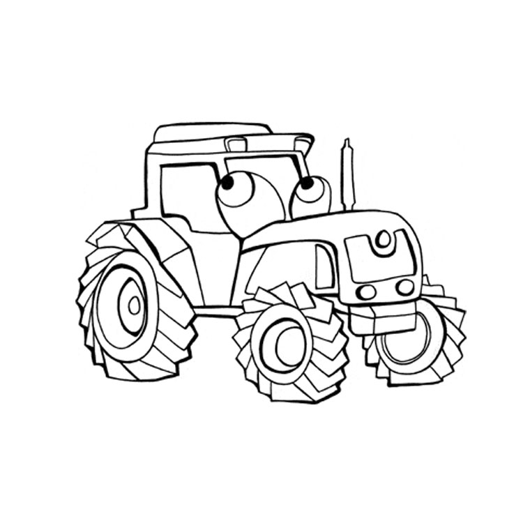 coloriage tracteur tom