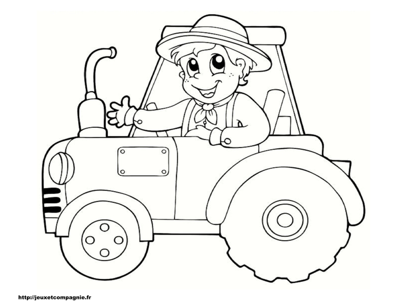 88 dessins de coloriage Tracteur Tondeuse à imprimer