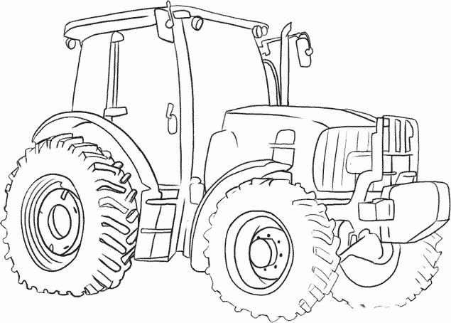 117 Dessins De Coloriage Tracteur à Imprimer