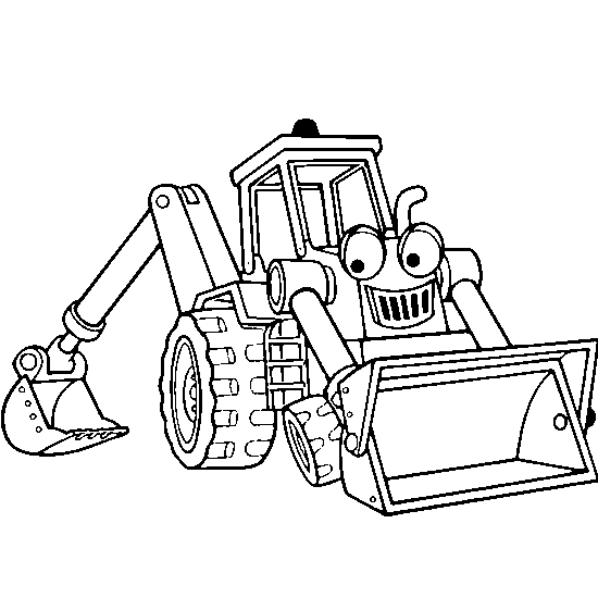 dessin à colorier tracteur tondeuse