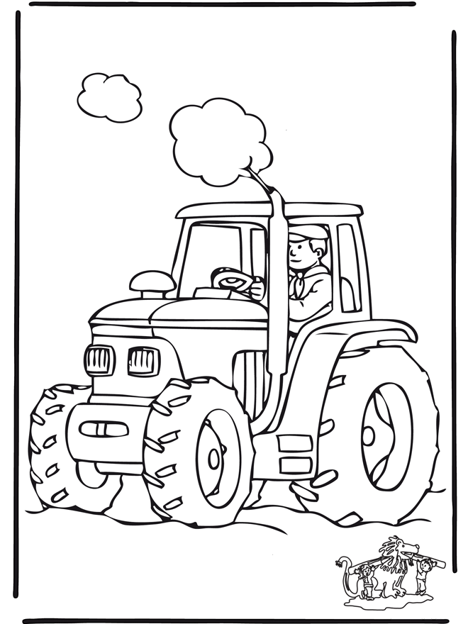 livre coloriage tracteur claas