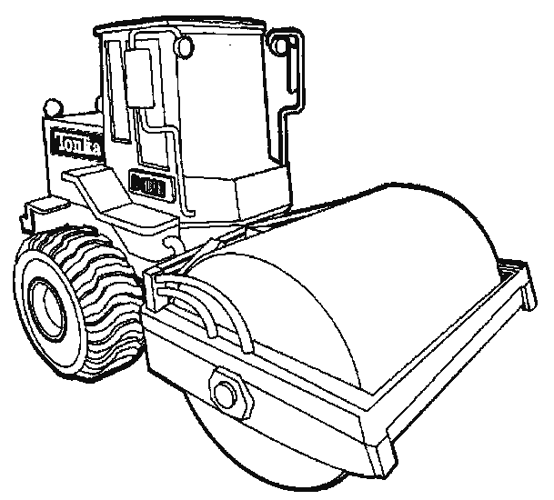 coloriage à dessiner tracteur ferme