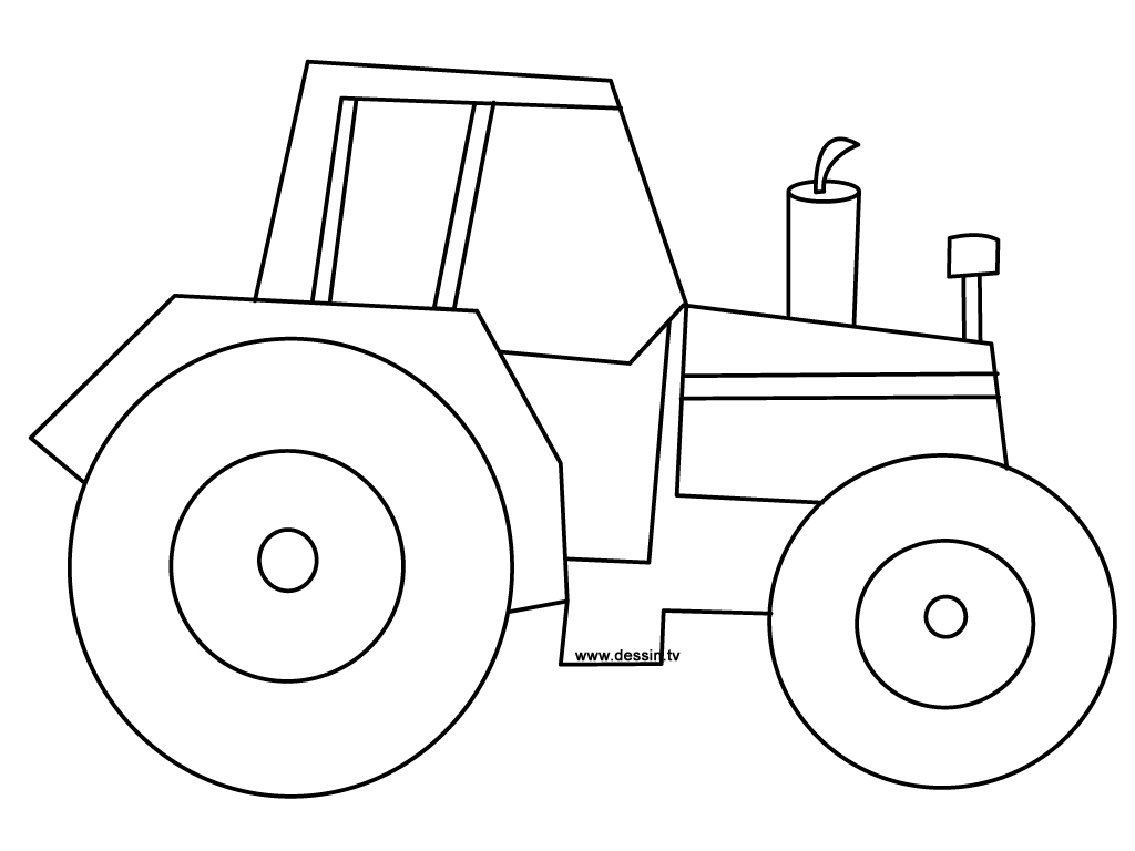 coloriage tracteur