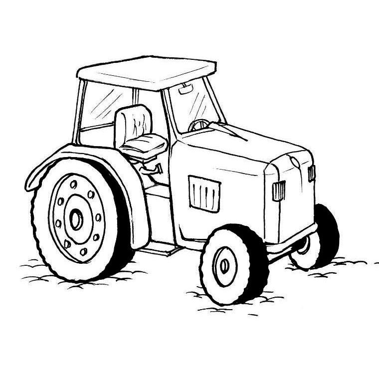 coloriage tracteur sur ordinateur