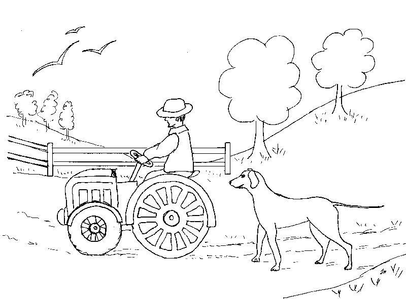 dessin tracteur hugo l'escargot