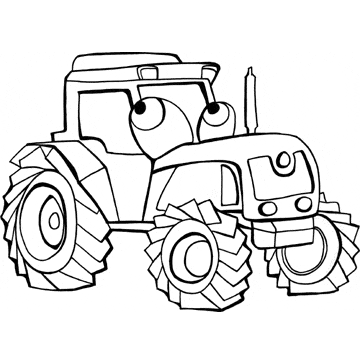 imprimer coloriage tracteur