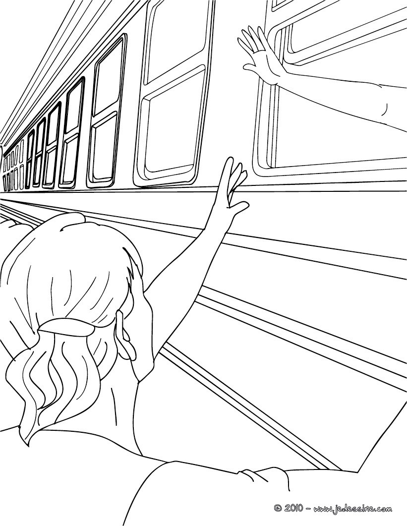 coloriage train en ligne