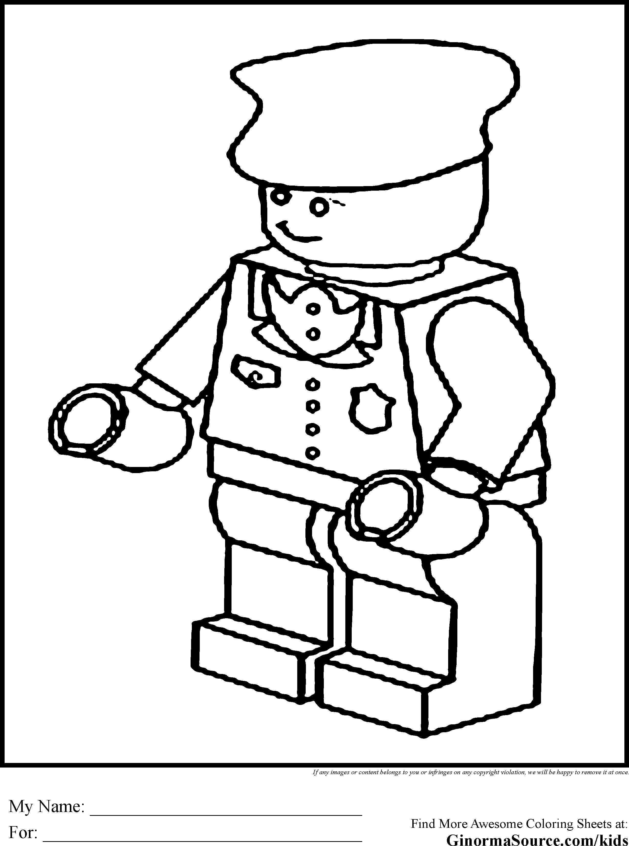 coloriage train lego city