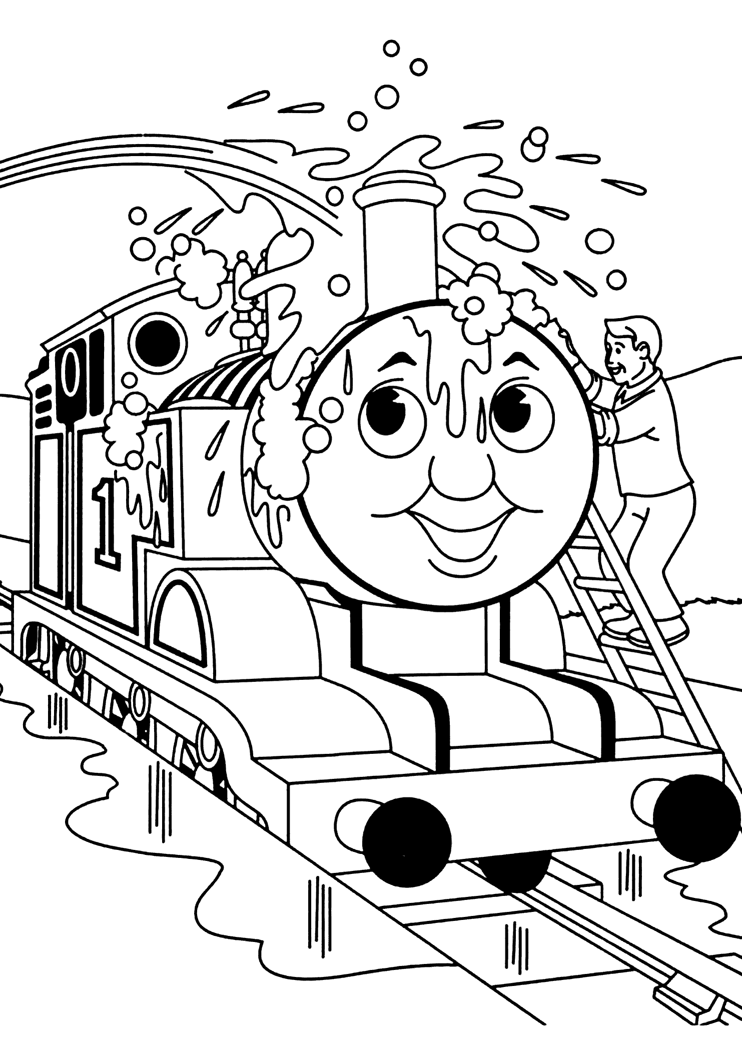 coloriage train thomas