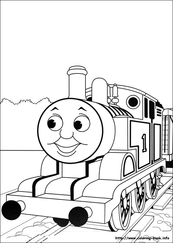 coloriage train thomas