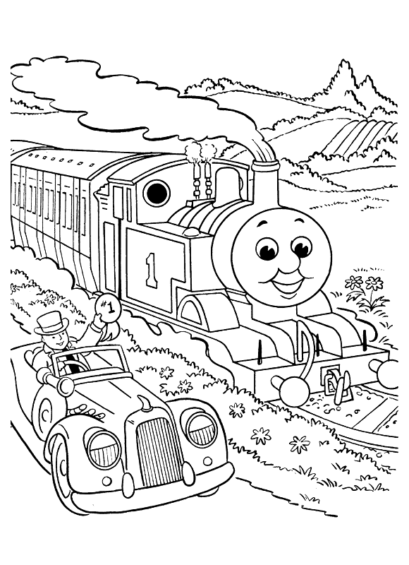 coloriage un train