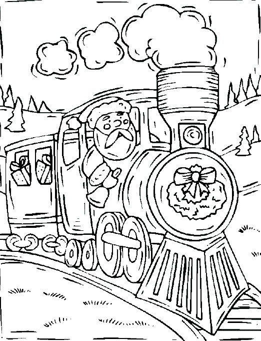 dessin train  vapeur a imprimer