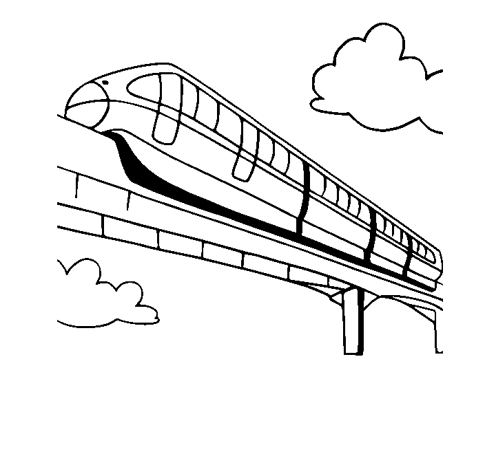 coloriage de train gratuit