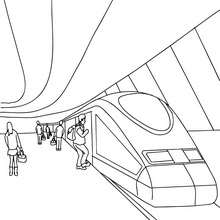 coloriage  dessiner train  imprimer