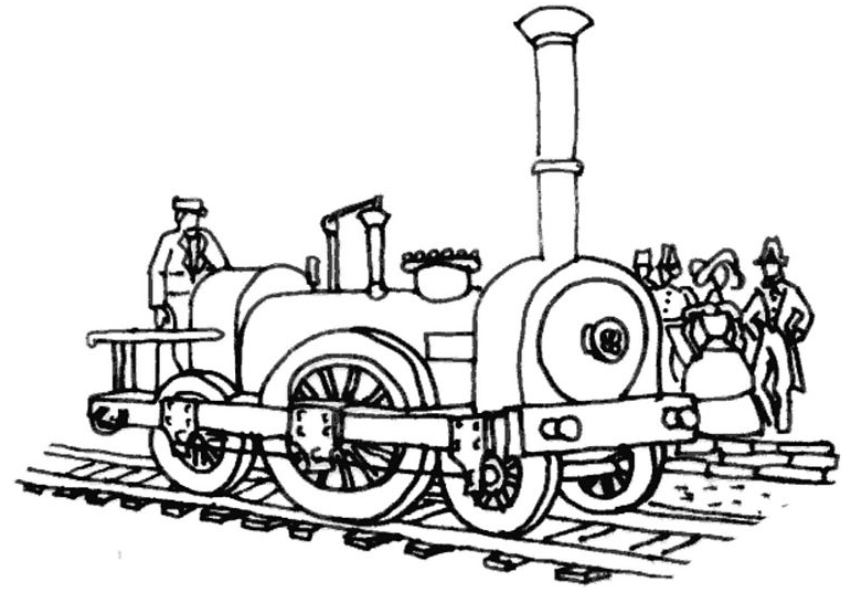 coloriage à dessiner train gratuit