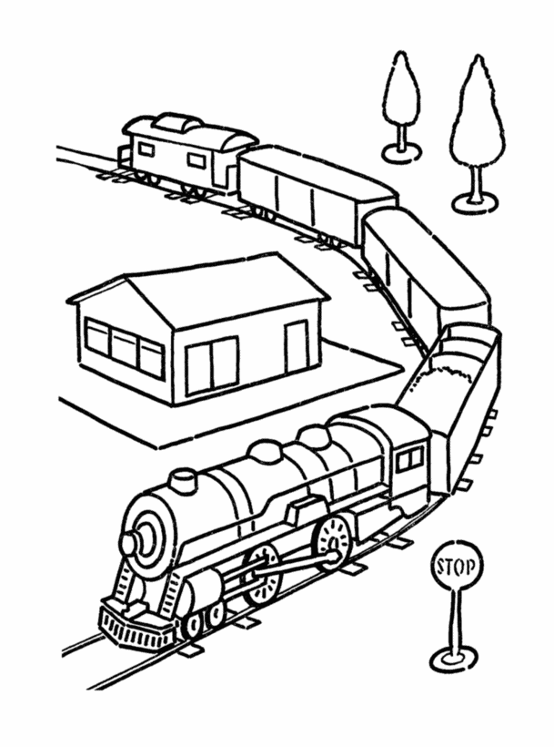 coloriage train alphabet