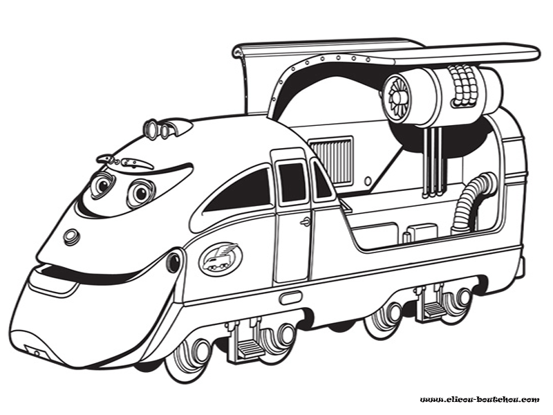 coloriage train