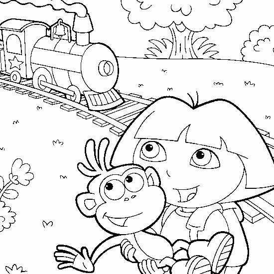 coloriage train de la semaine