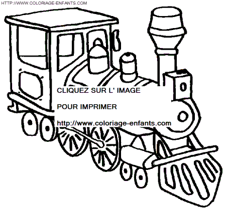 dessin à colorier dino train