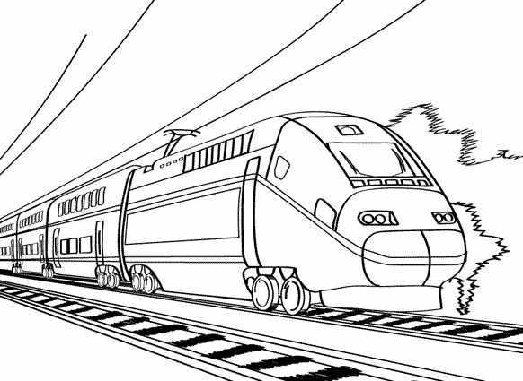 coloriage train  vapeur a imprimer