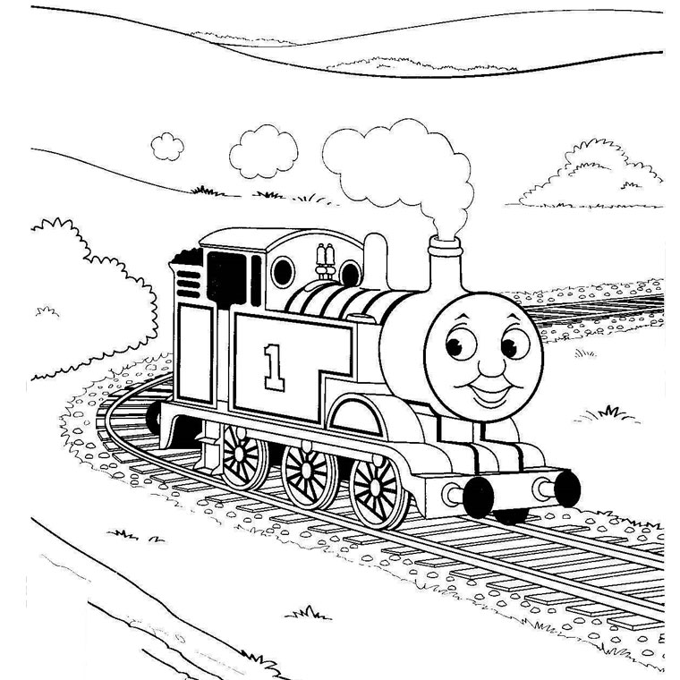 coloriage train