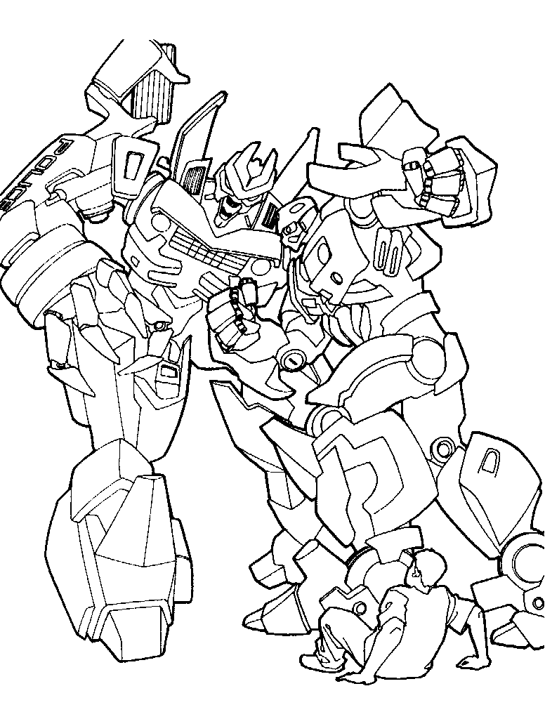 coloriage à dessiner transformers prime bumblebee