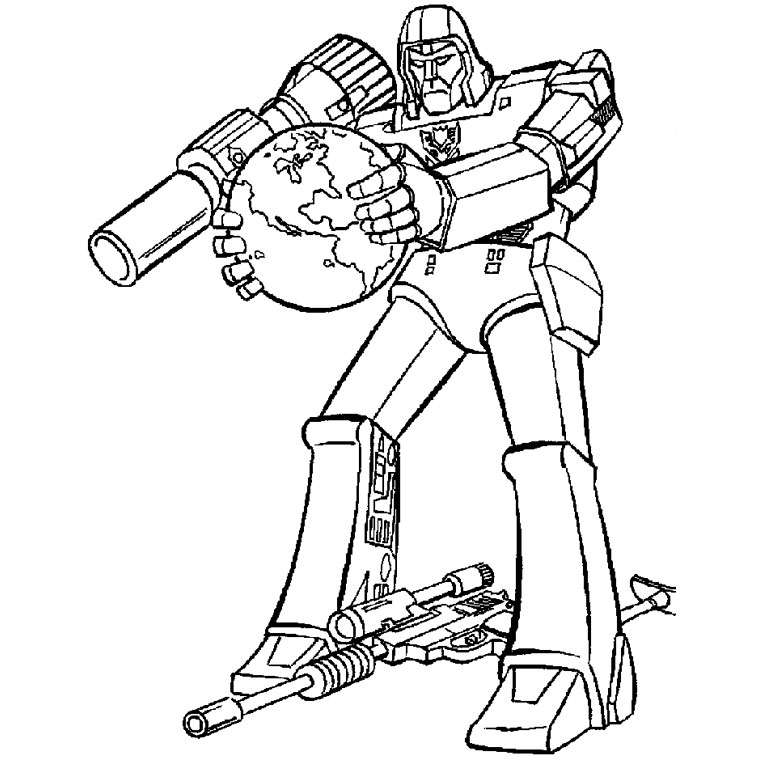 coloriage transformers prime megatron