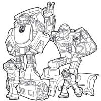 coloriage  dessiner transformers rescue bots en ligne