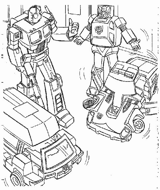 coloriage à dessiner à imprimer transformers rescue bots