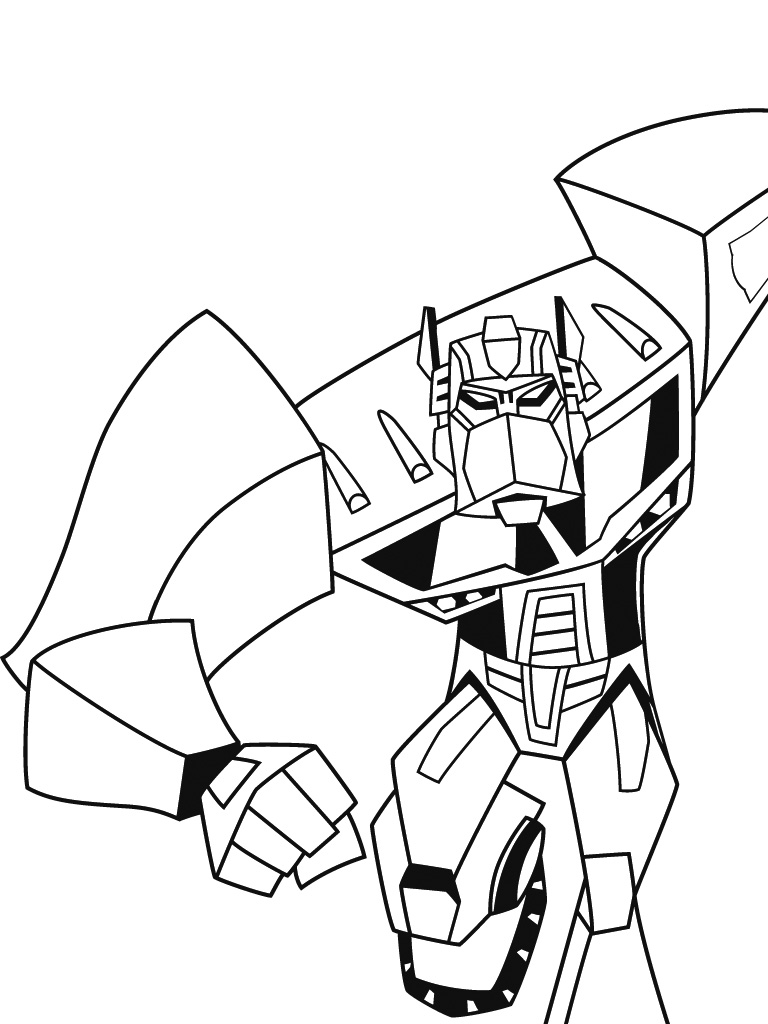 coloriage transformers starscream