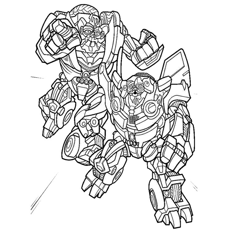 dessin à colorier de transformers 2 la revanche